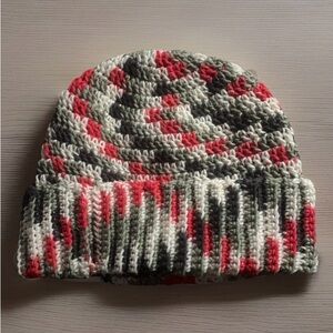 Red Heart Super Saver Pooling Haute Large Adult Crocheted Winter Beanie